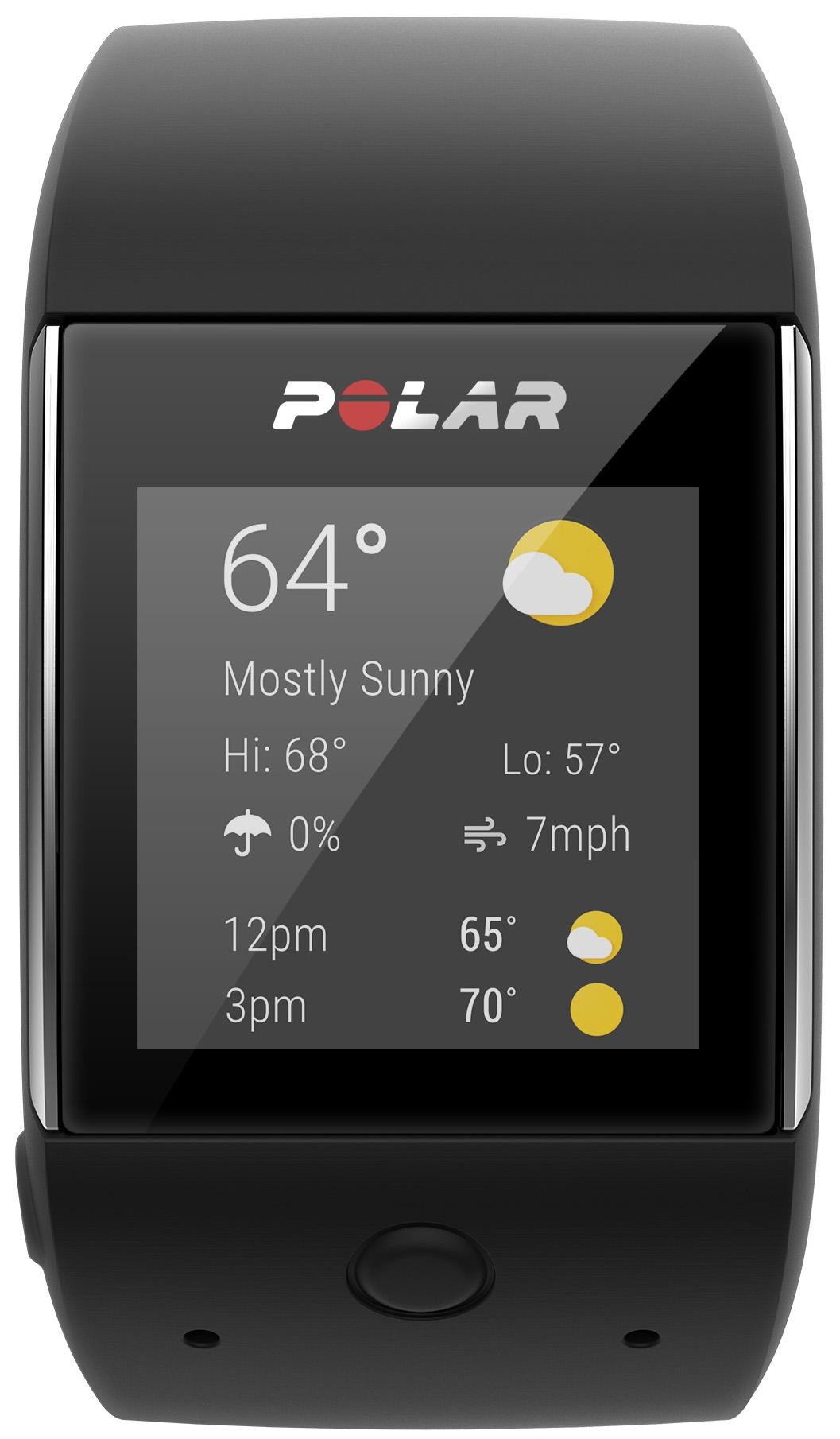 polar m600 black screen