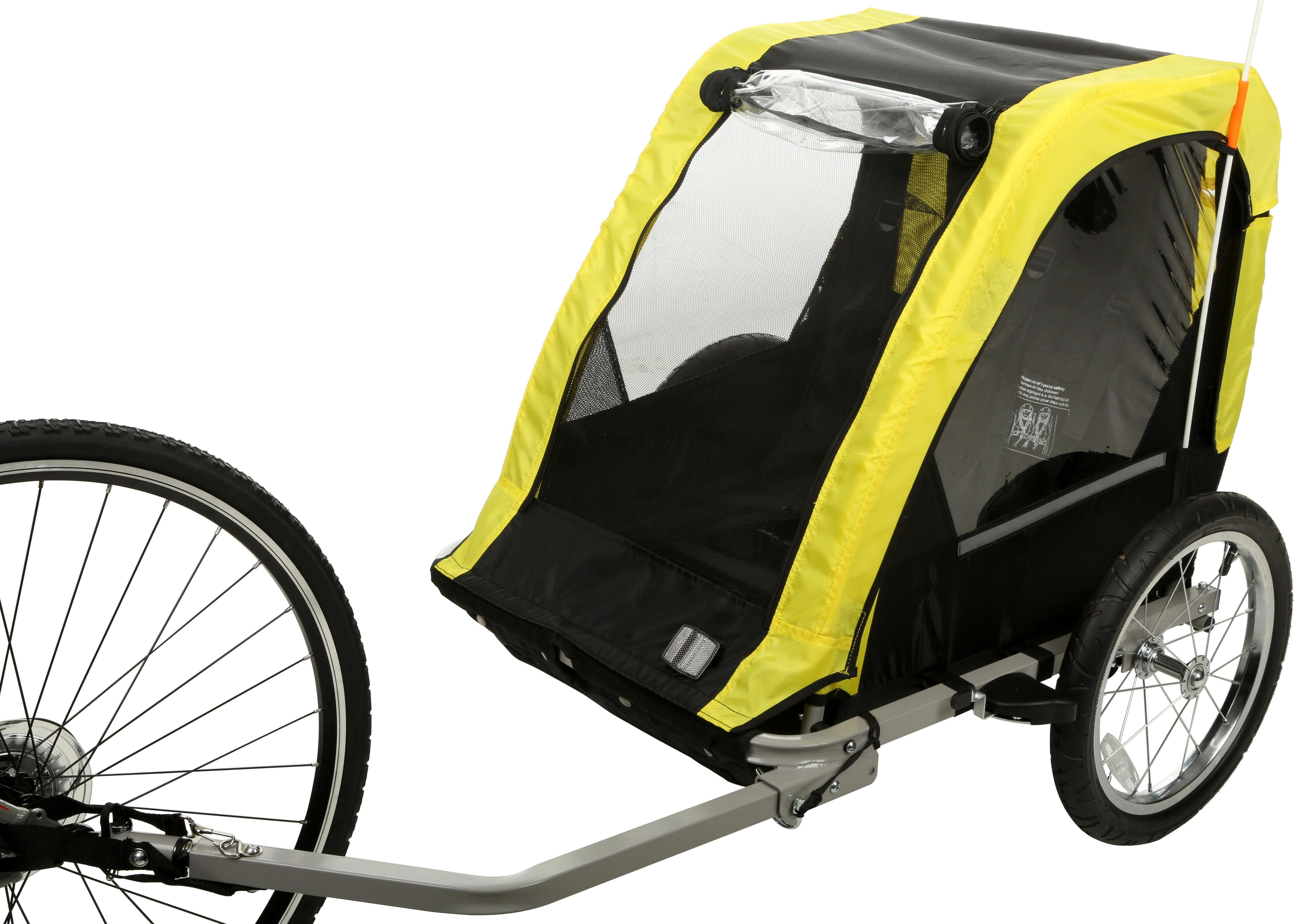 halfords double buggy child bike trailer