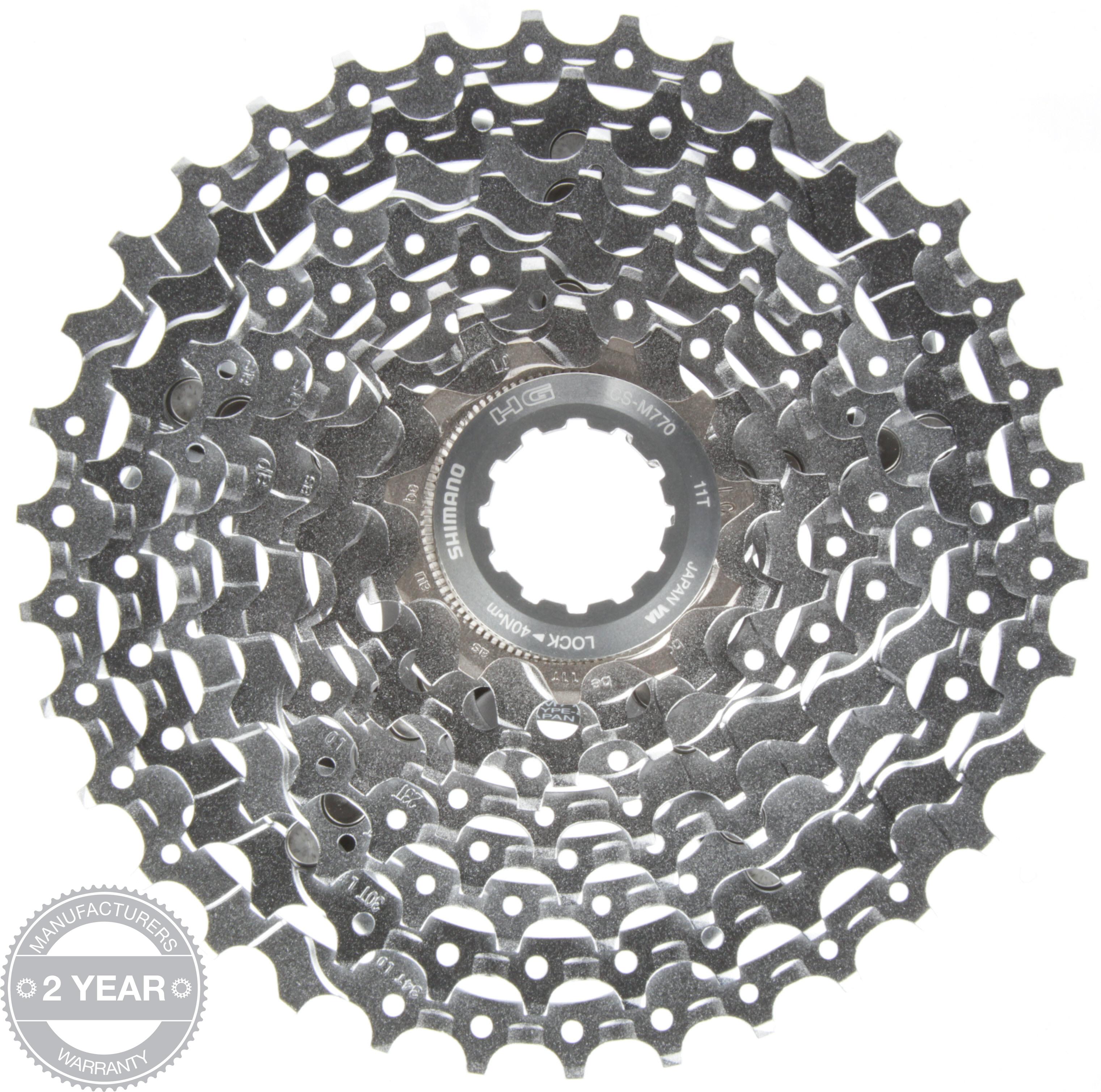 shimano xt m770 9 speed mtb cassette