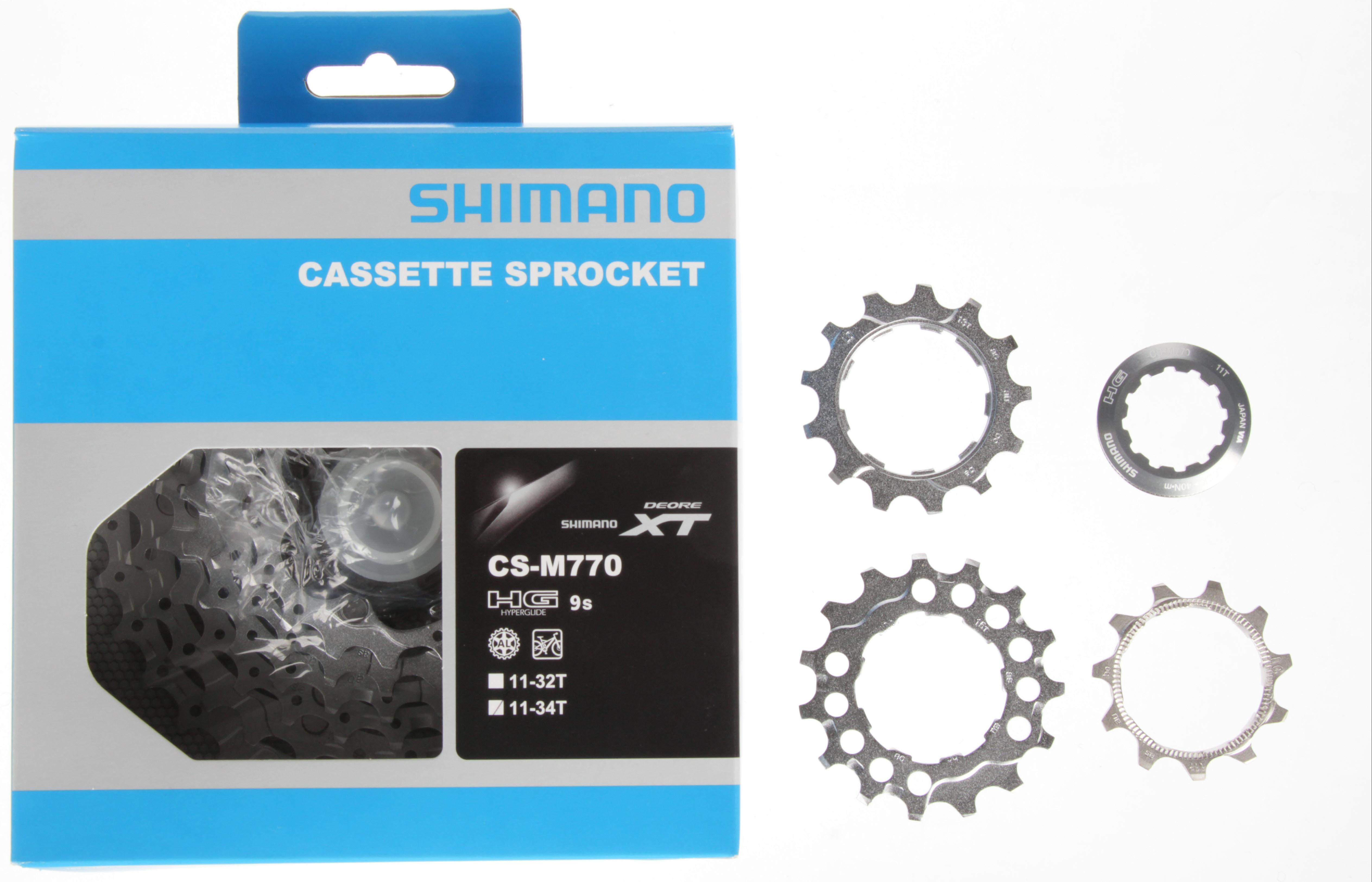 shimano xt m770 9 speed cassette