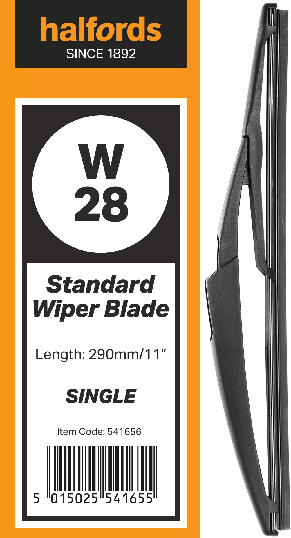 Halfords W28 Wiper Blade - Single 