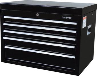 Halfords 5 Drawer Top Chest Black Halfords Uk