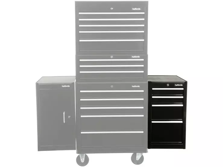 Halfords 4 Drawer Side Cabinet Black Halfords Uk