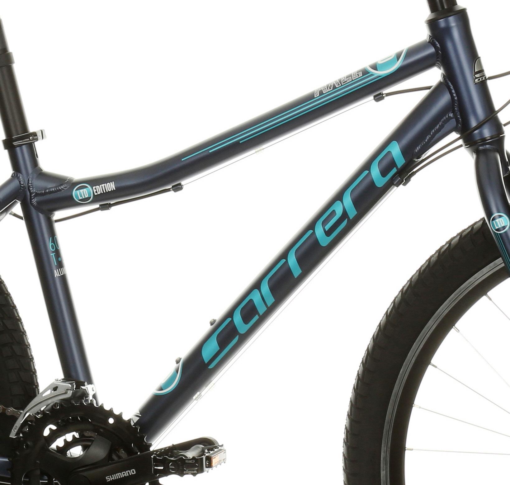 blue carrera bike halfords