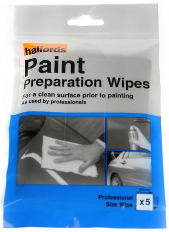 Halfords Paint Preparation Wipes x5 | Halfords UK