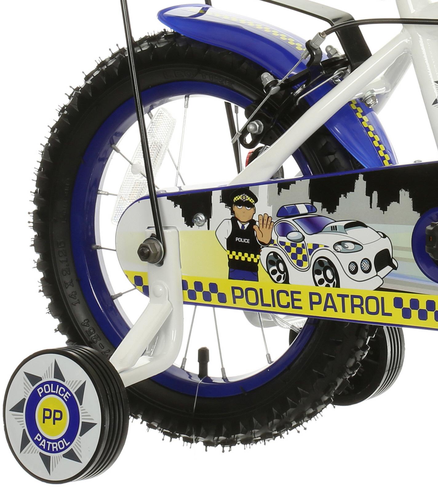 halfords police patrol bike