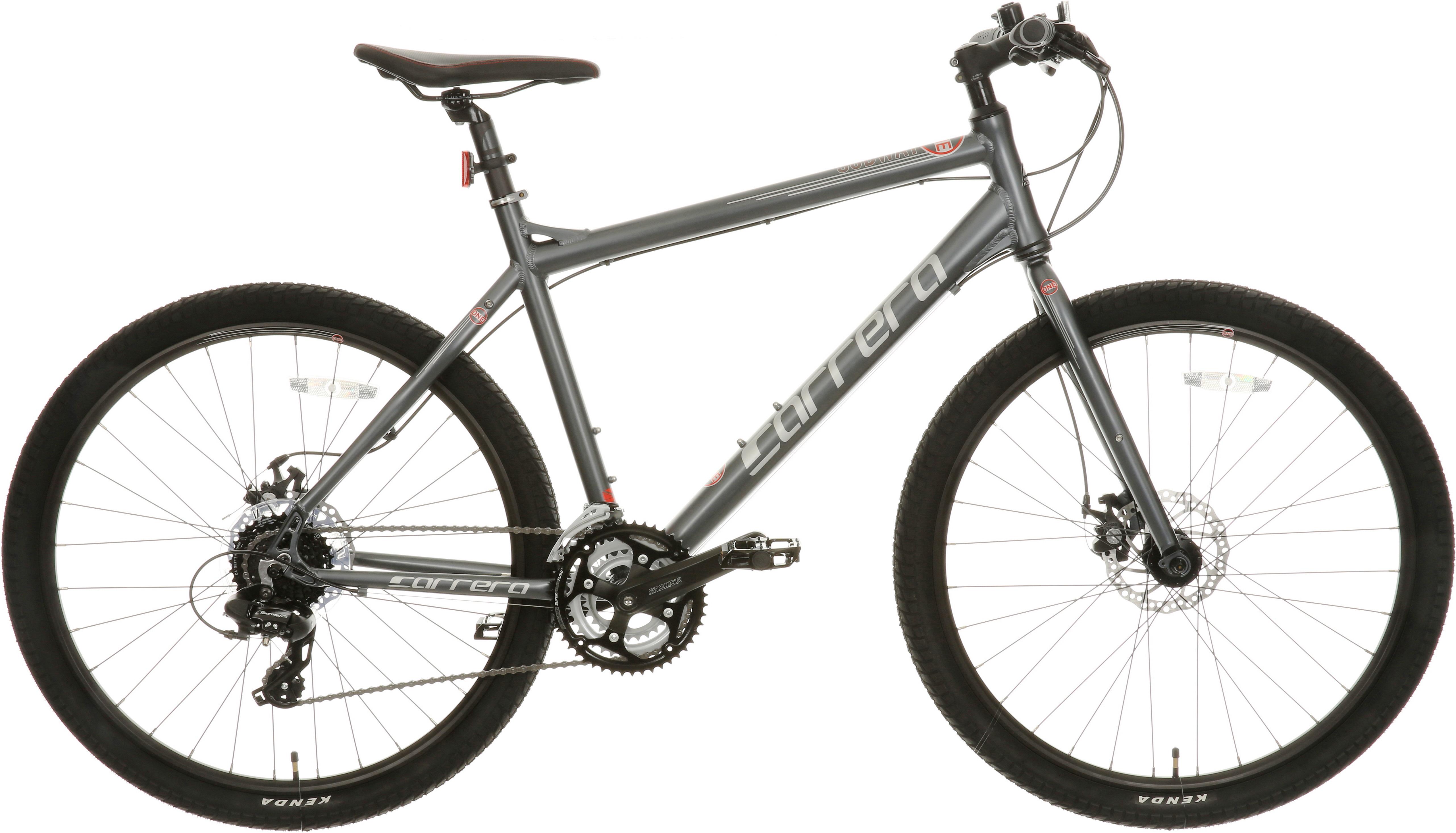 carrera hybrid bike halfords