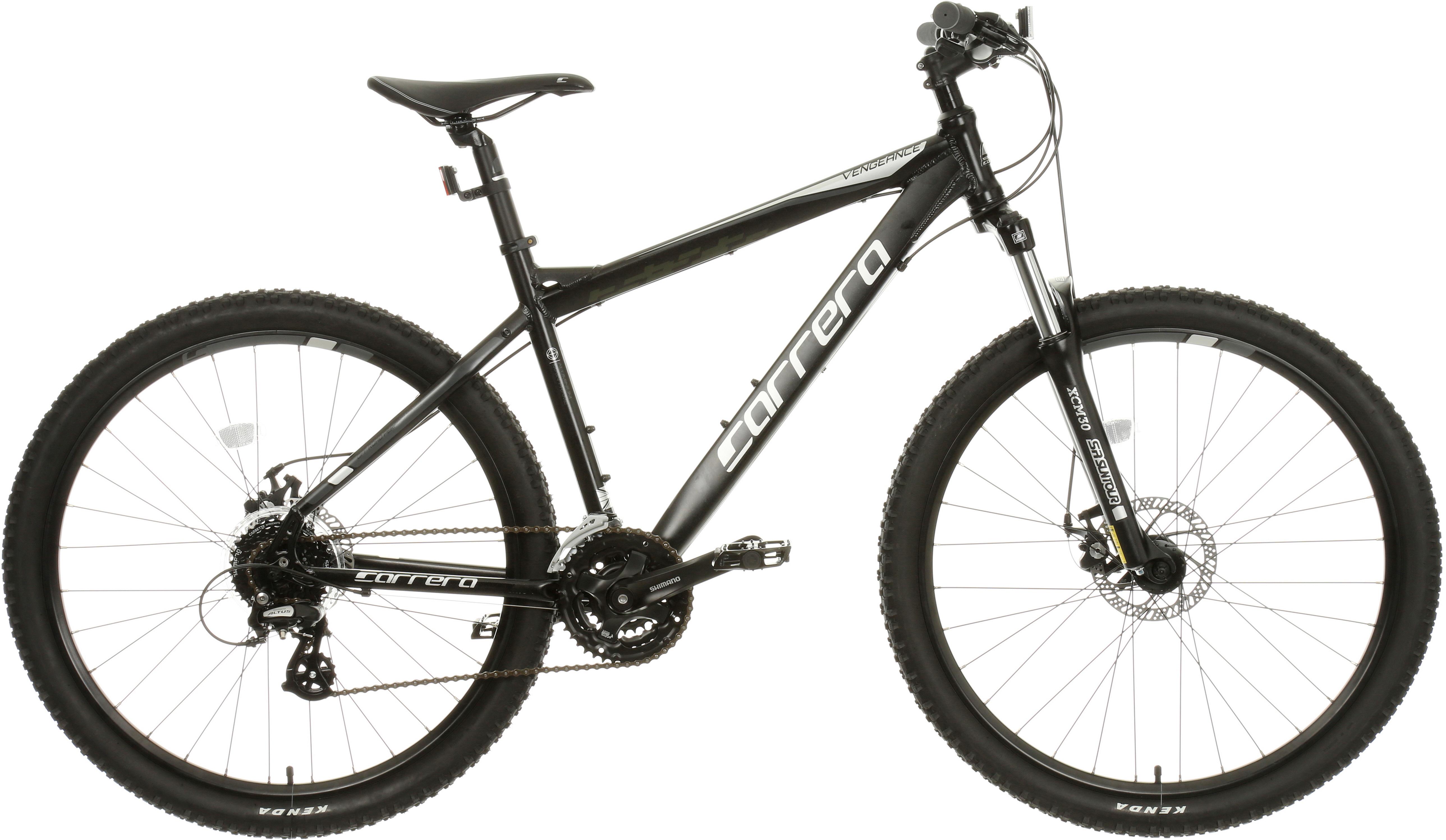 Carrera Vengeance Mens Mountain Bike - Black, XL Carrera Vengeance Mens Mountain Bike - Black, XL