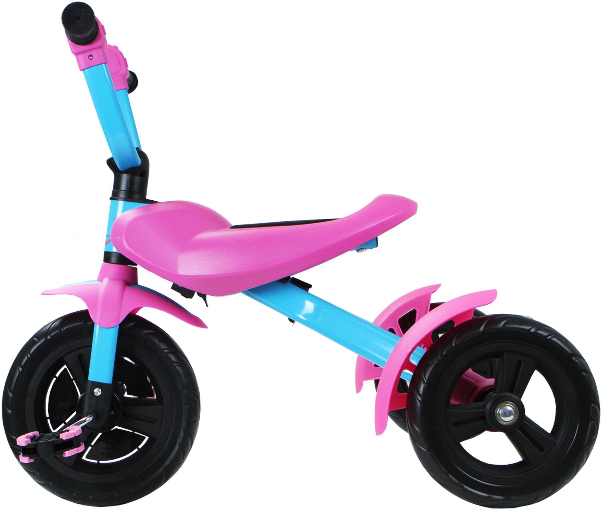 pink folding trike