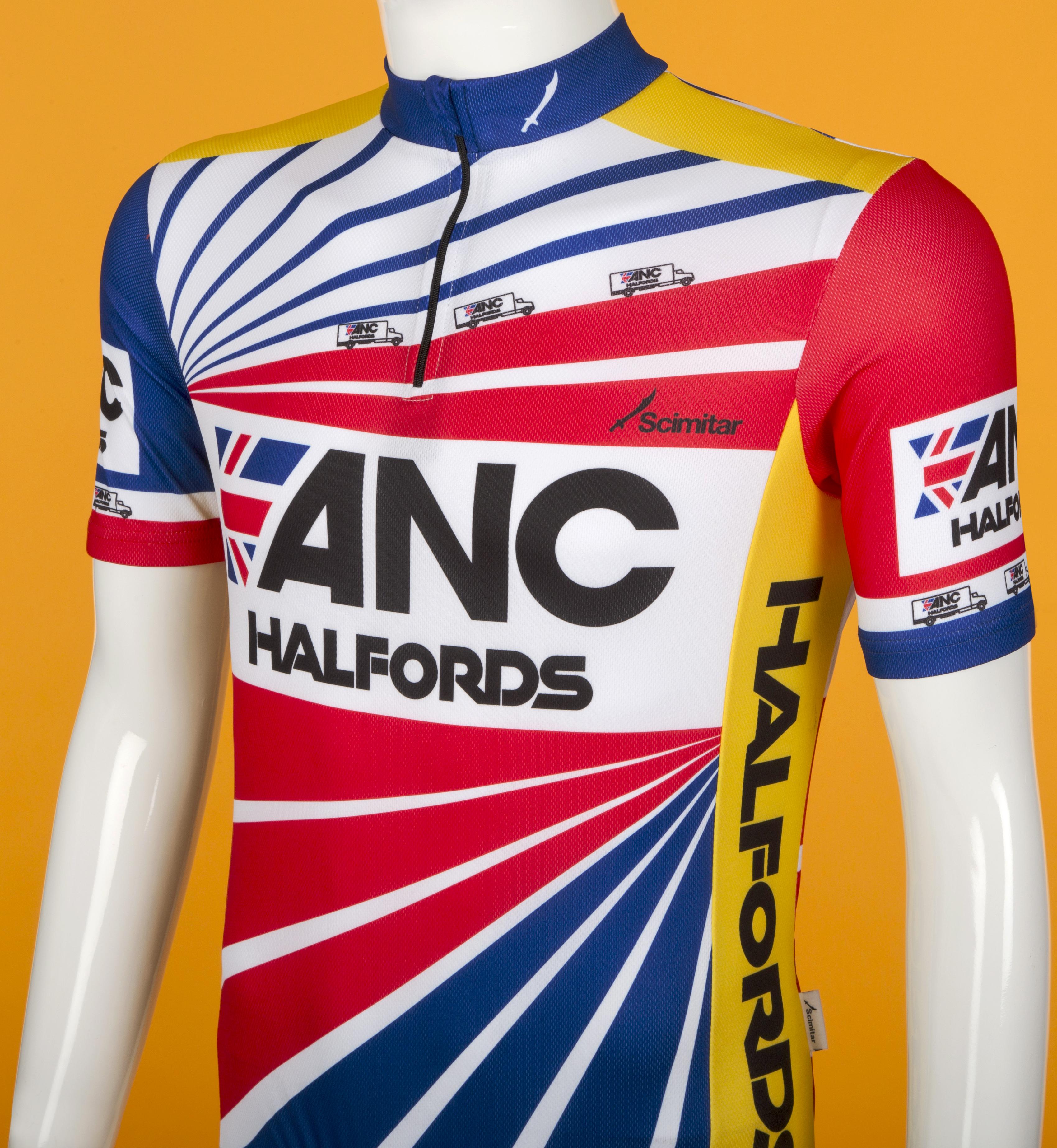 ANC Halfords Retro Cycling Jersey, XS 
