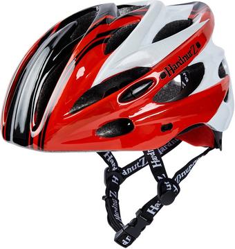 HardnutZ Stealth Hi-Vis Cycle Helmet, Red/Black/White | Halfords UK