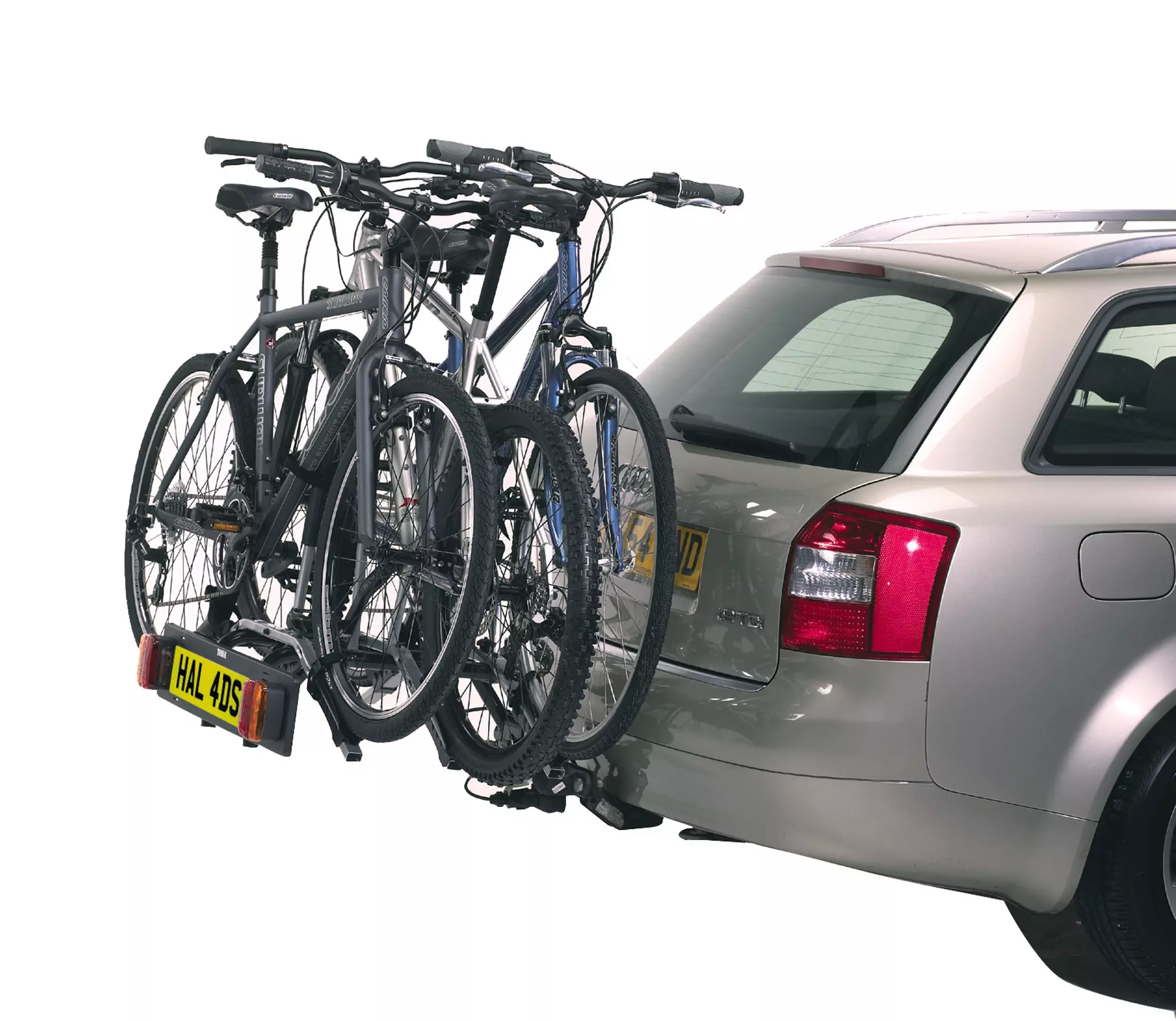TOW BAR MOUNTED 3 BIKE RACK CYCLE CARRIER WITH LIGHTS and 7 pin ADAPTOR 