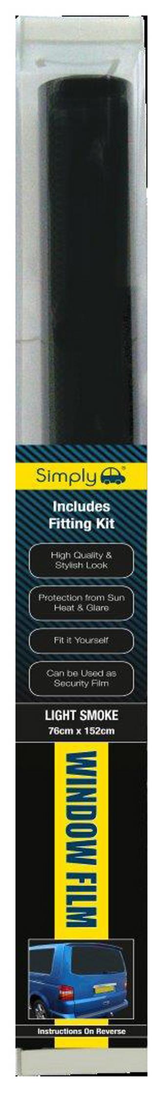 Simply Window Tint Light Smoke Film 76x152cm | Halfords IE