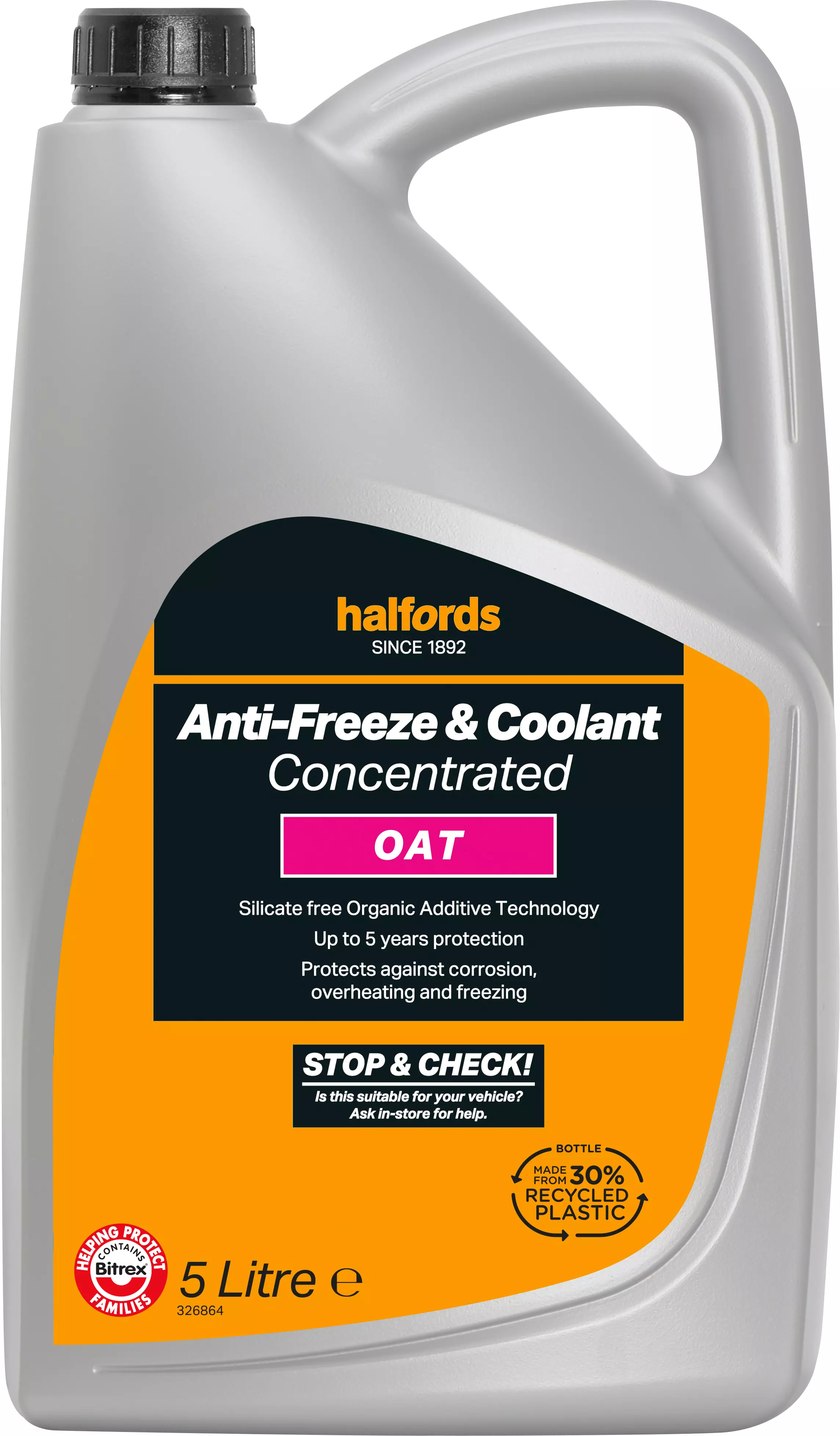 Halfords OAT Antifreeze Concentrate 5 