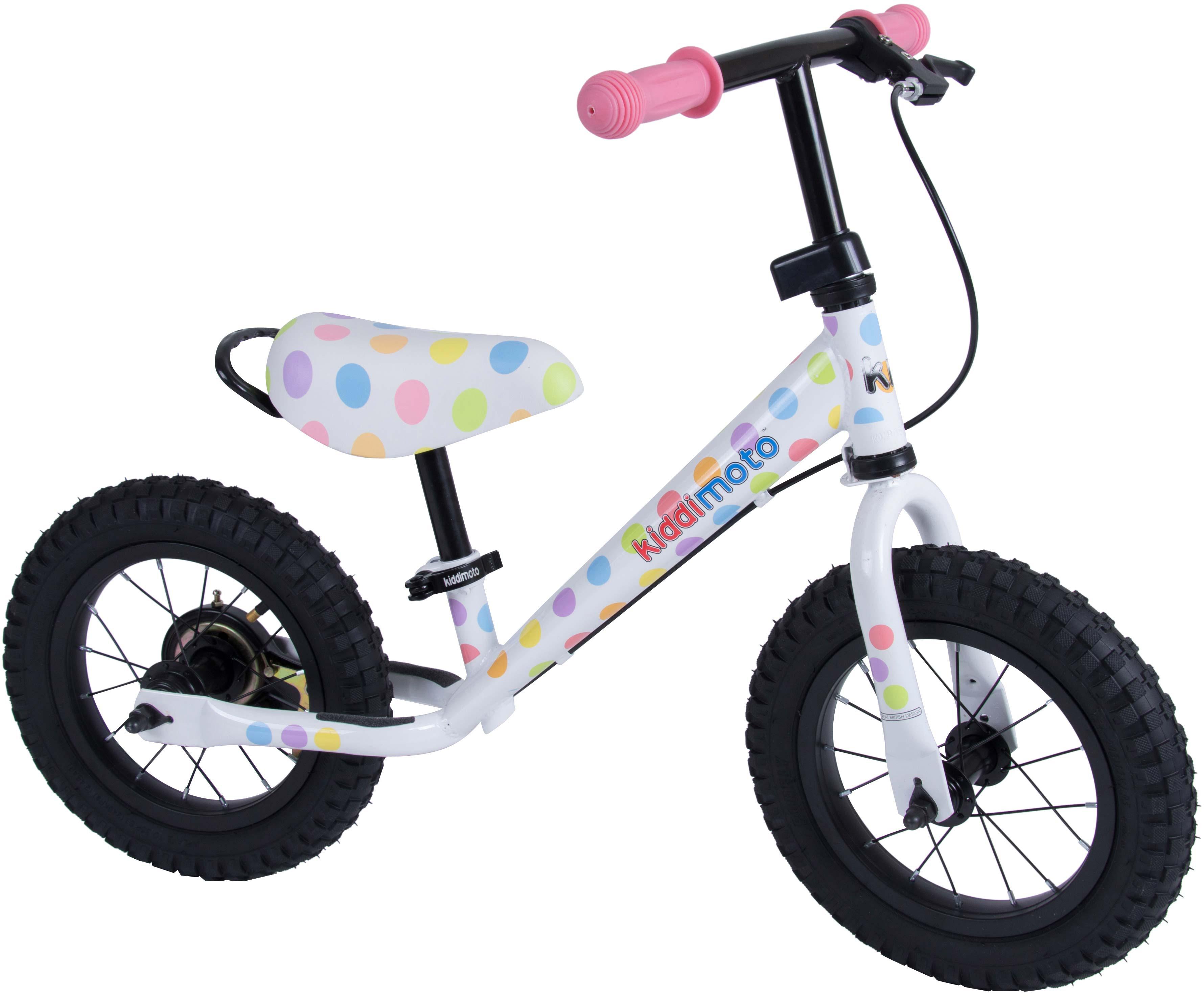 Kiddimoto Super Junior Max Pastel Dotty Balance Bike - 12 inch Wheel Kiddimoto Super Junior Max Pastel Dotty Balance Bike - 12 inch Wheel
