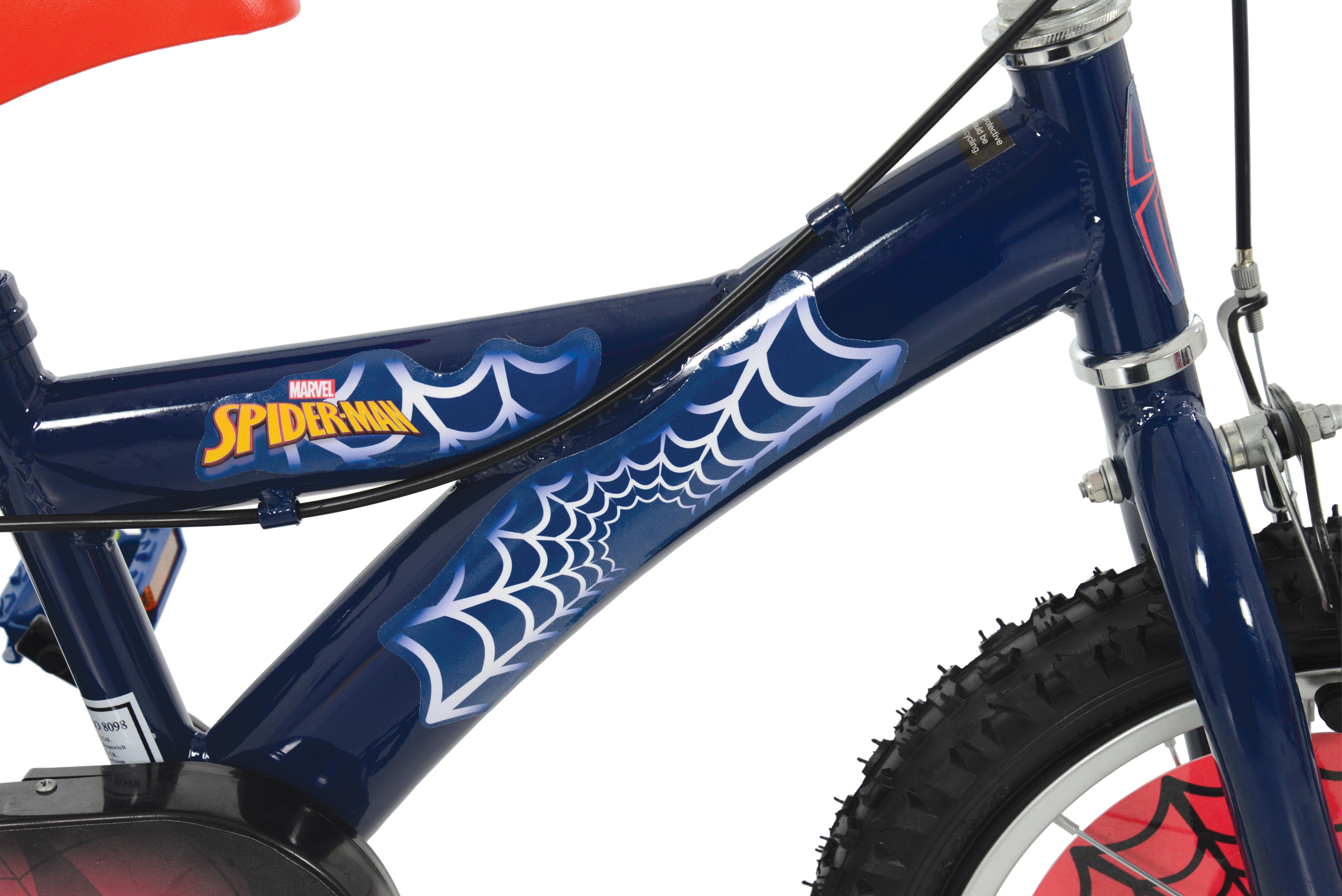 halfords spiderman bike