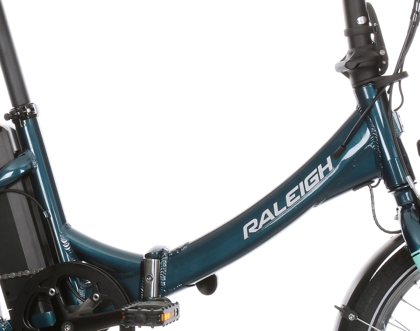 raleigh evo 7 unisex adults folding bike