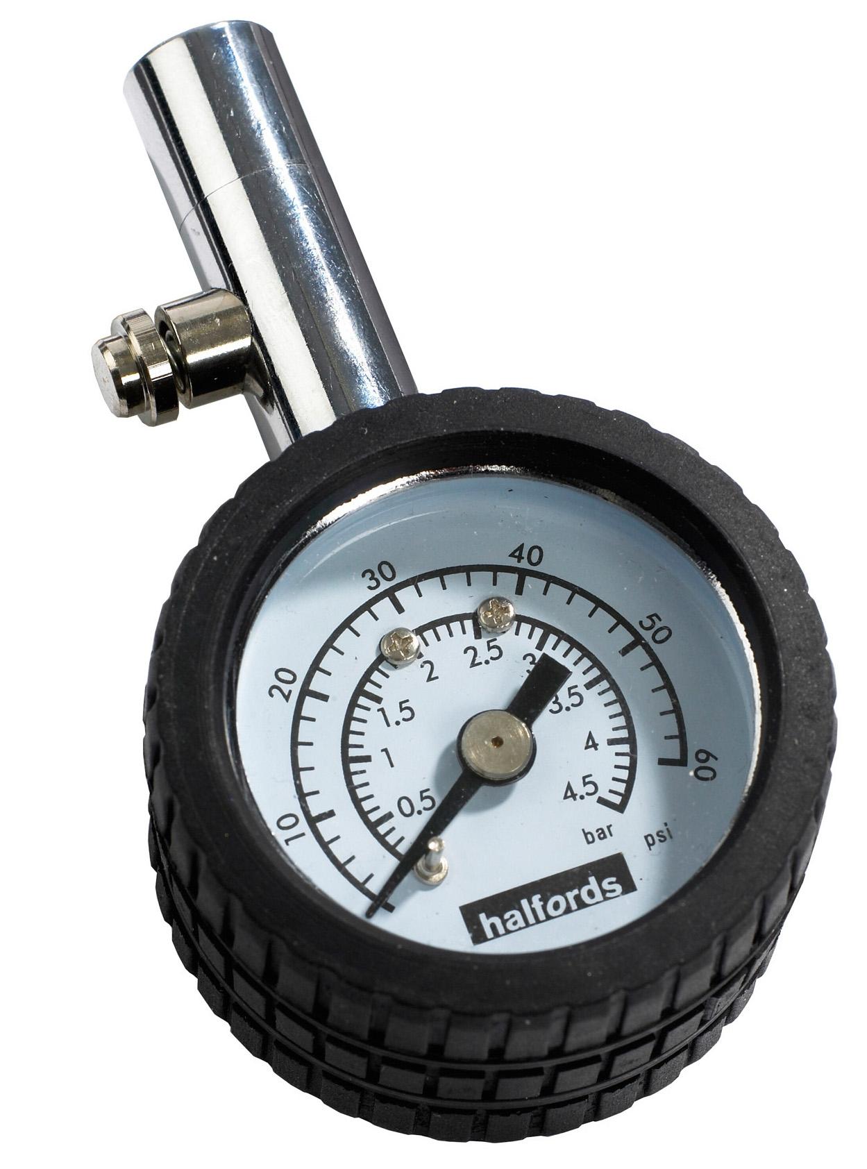 halfords bike pump with pressure gauge