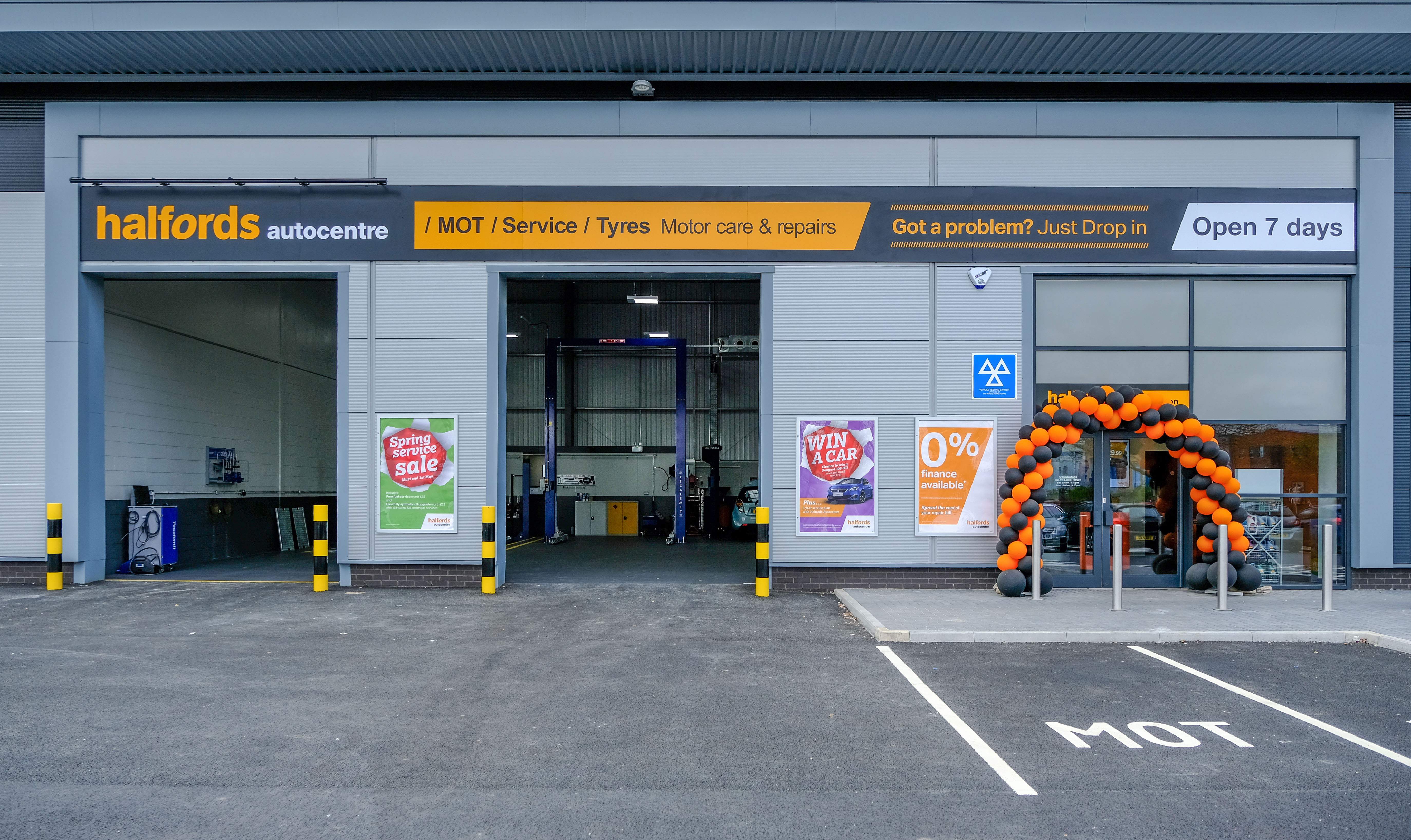 Halfords car clearance parts search