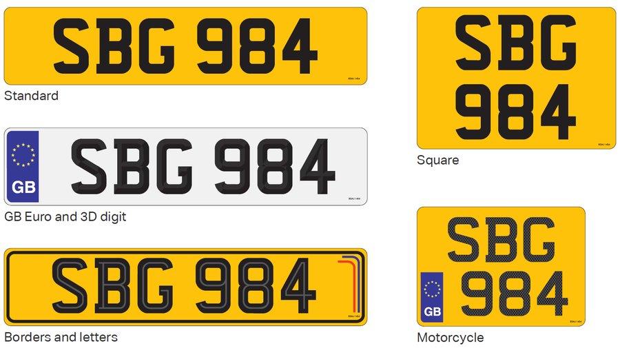 Number Plates Made at Halfords 