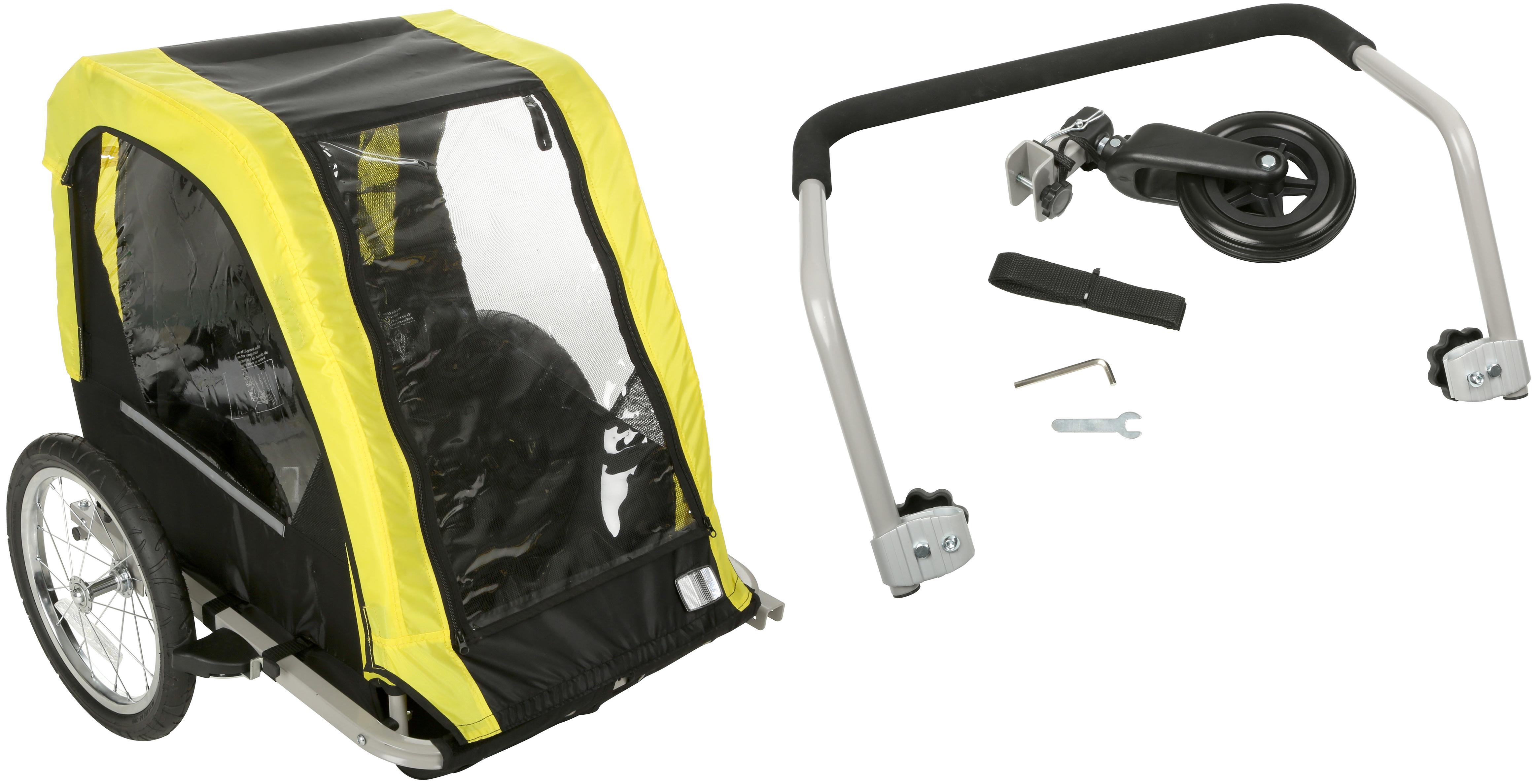 halfords single child bike trailer