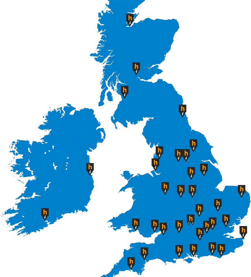 eBikes available in the following Halfords stores