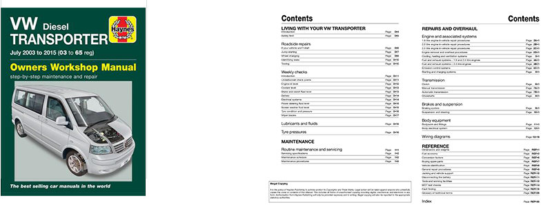 Haynes Manual: VW T5 