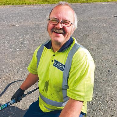 A smile helps brighten key workers’ day