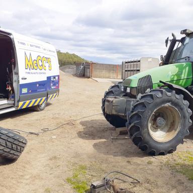 Tractor back on track with new tyres