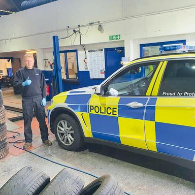 Kieran got a rapid response vehicle moving