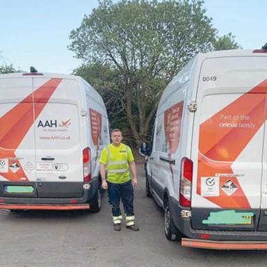 Changed the tyres on 13 pharmaceutical vans