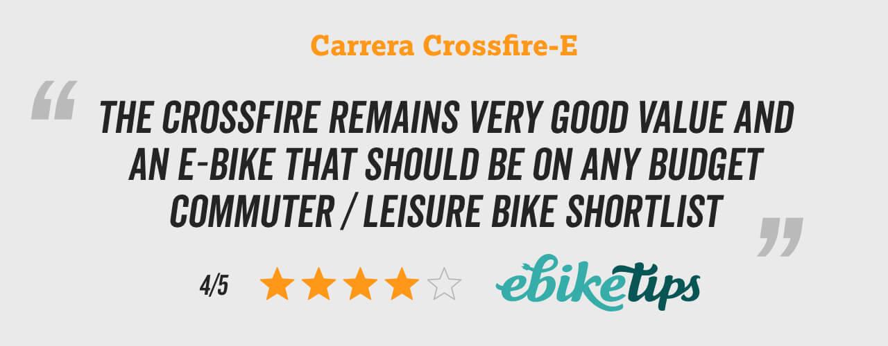carrera crossfire electric bike review