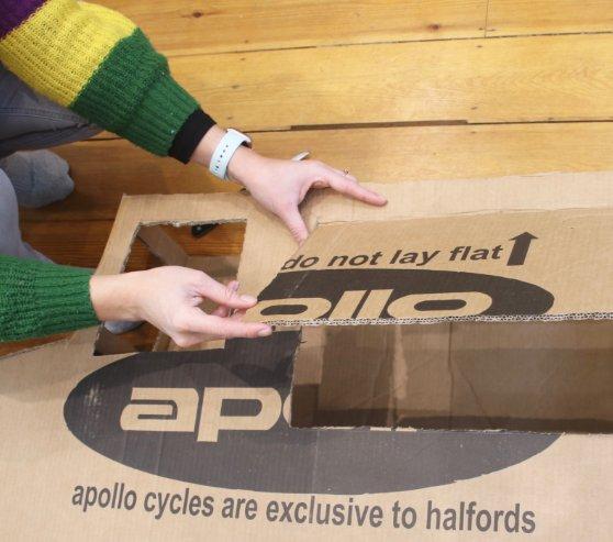 halfords cardboard bike box