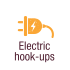 Electric hook-ups