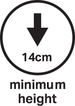 Halfords 3 Tonne Hydraulic Trolley Jack -Auto Parts Store lifting icon 657107 14cm min height