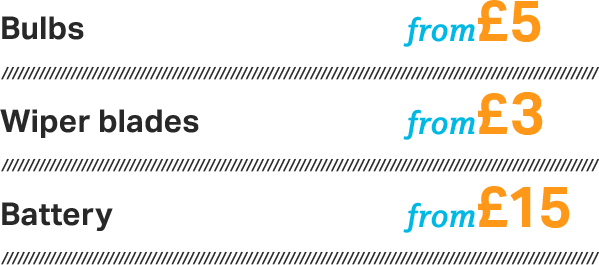 Motoring services pricelist Motoring services prices