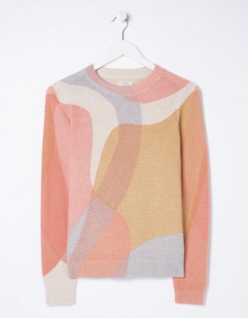 leoni abstract print jumper
