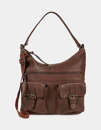 Amelia Leather Slouchy Shoulder Bag