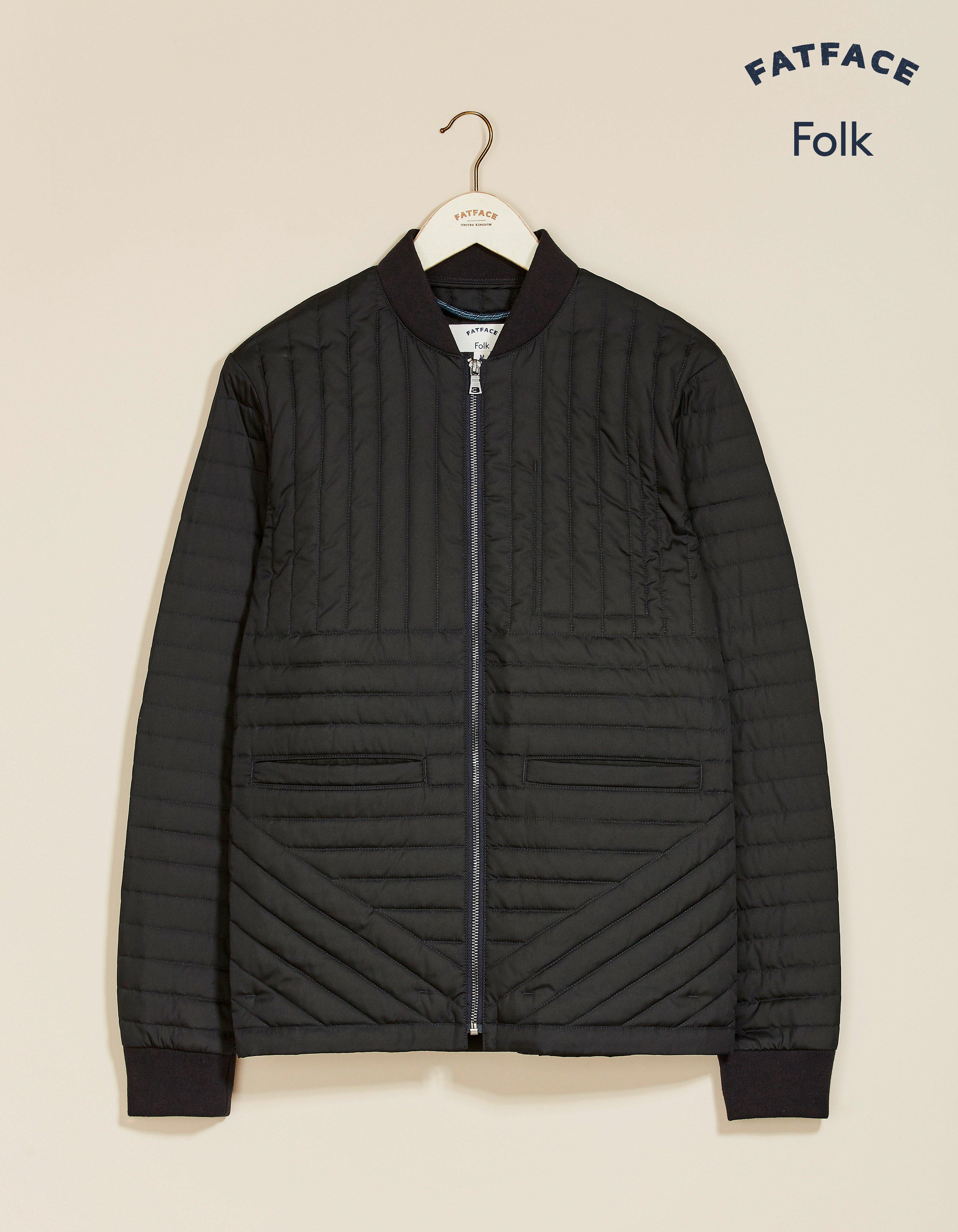 Navy Folk Puffer Jacket, Coats & Jackets | FatFace.com
