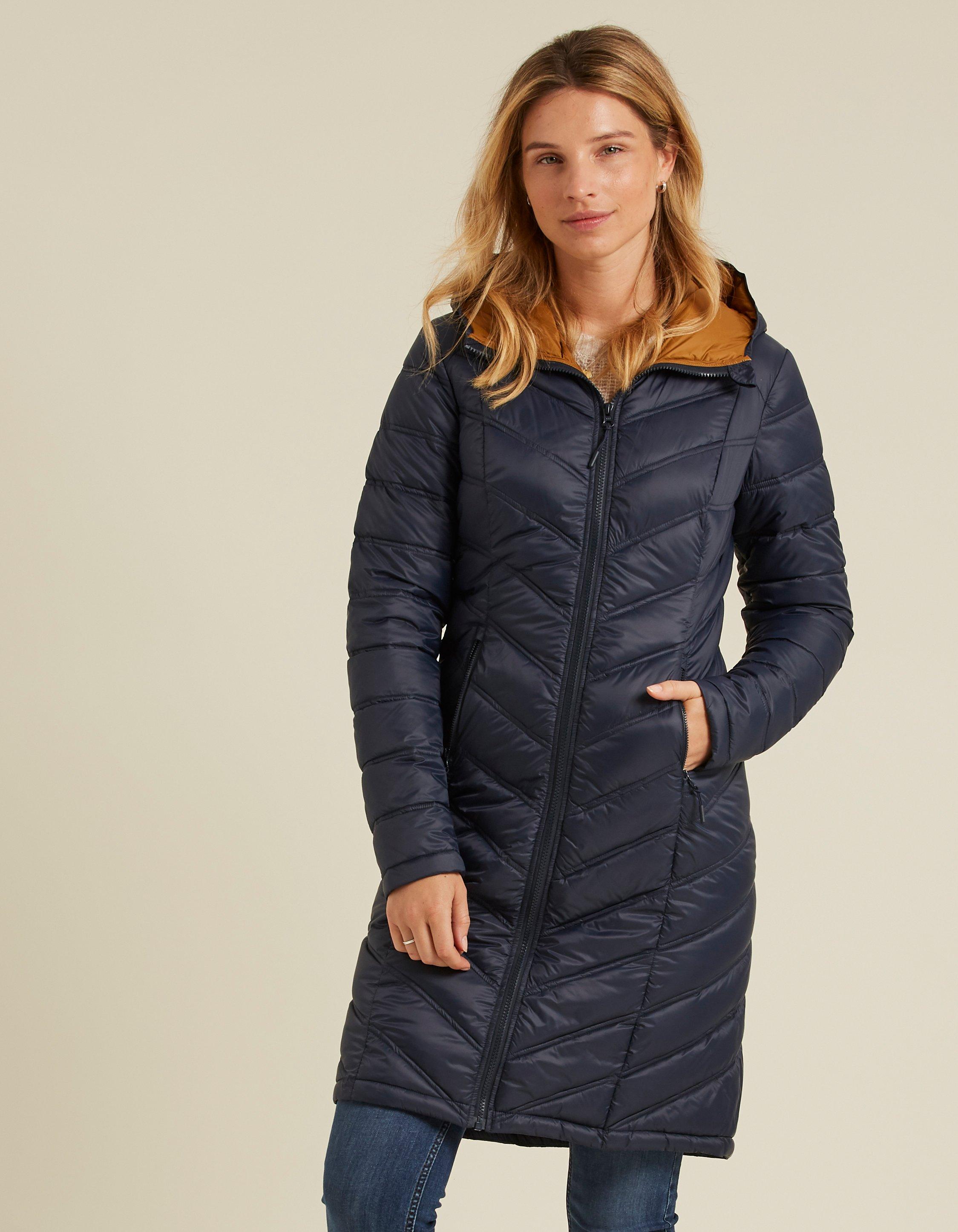 fat face louisa long puffer coat