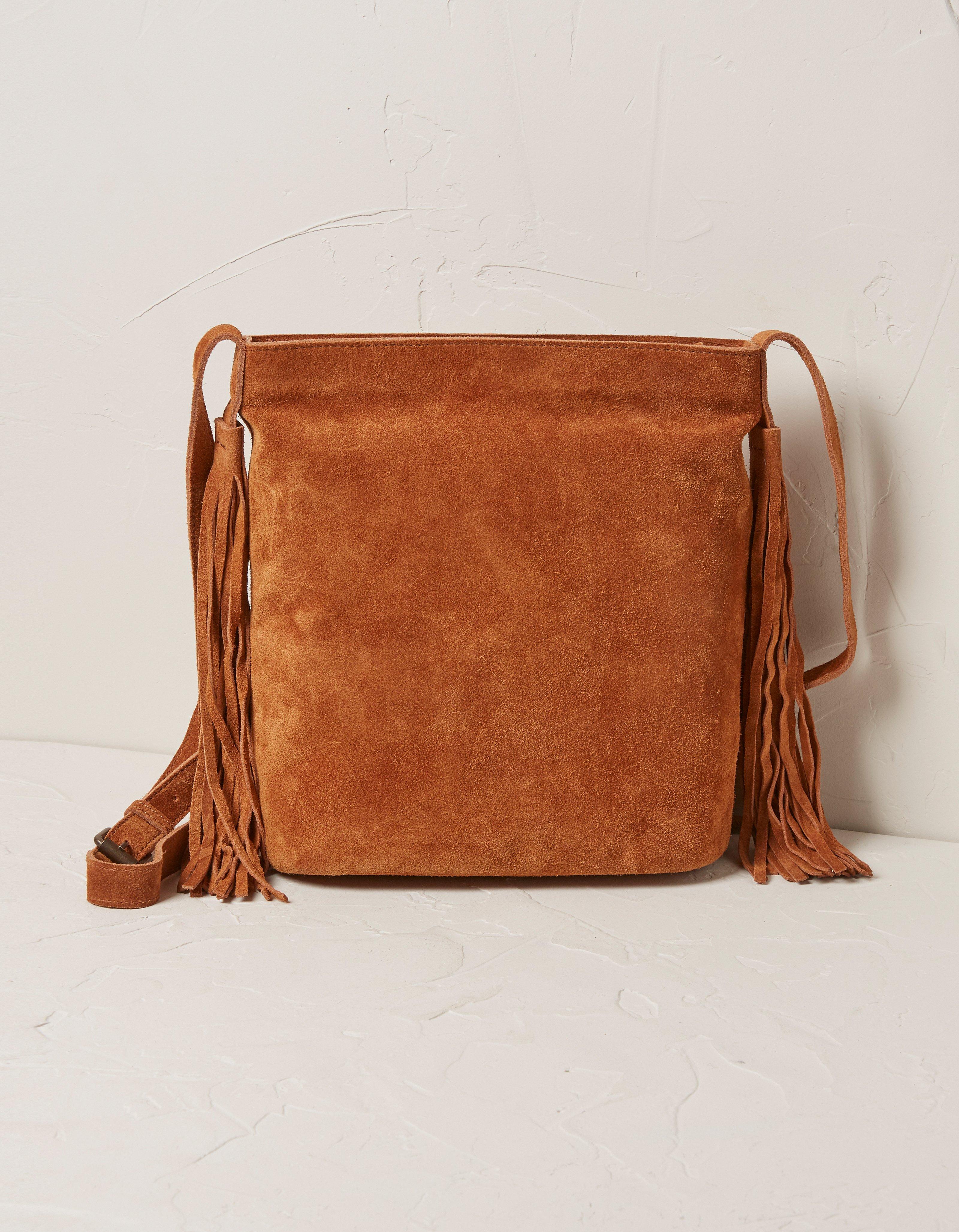 fat face suede bag