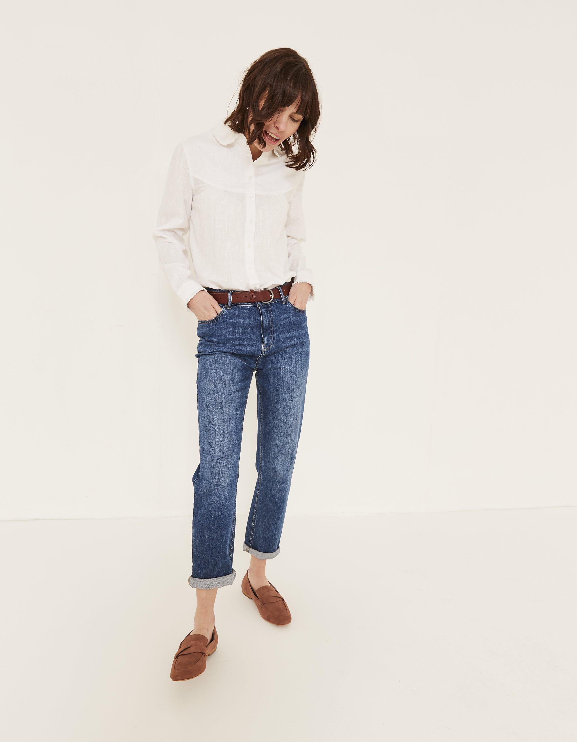 Mid Wash Chesham Girlfriend Jeans, Jeans & Dungarees | FatFace.com