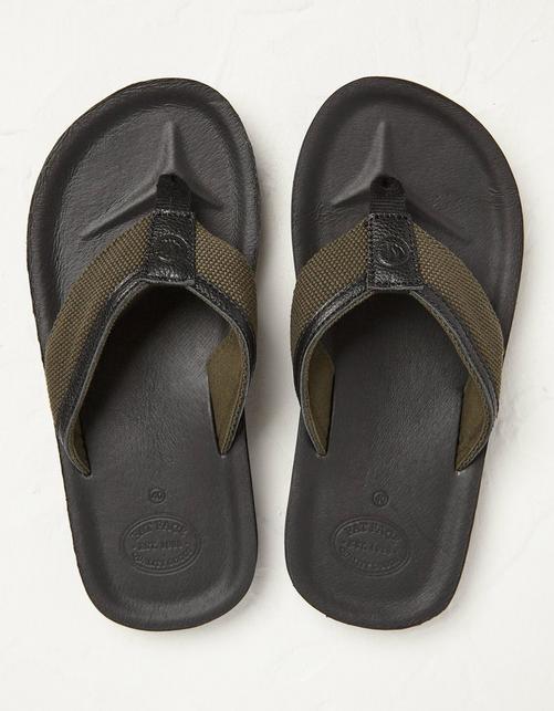 Mens Conwy Leather Flip Flops