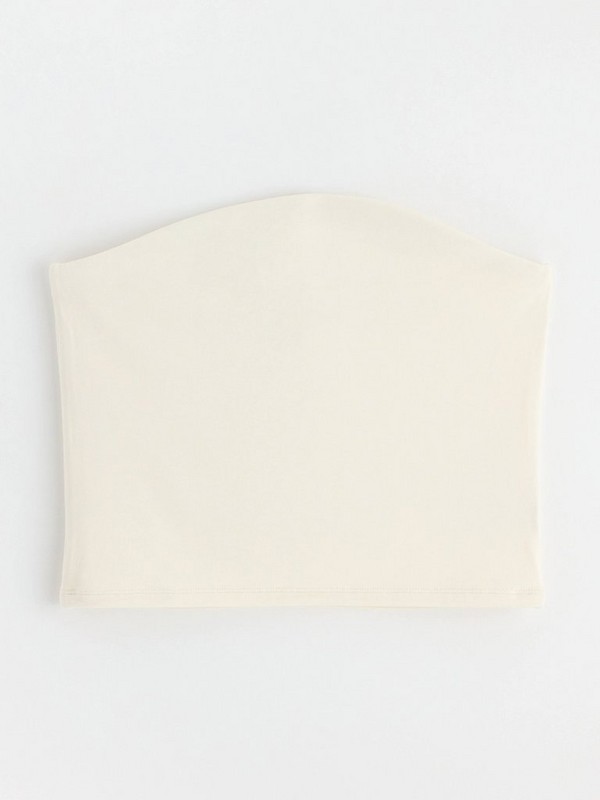 White bandeau top