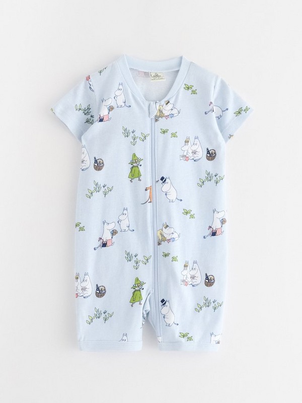Dusty Blue Moomin Pyjama Shorts