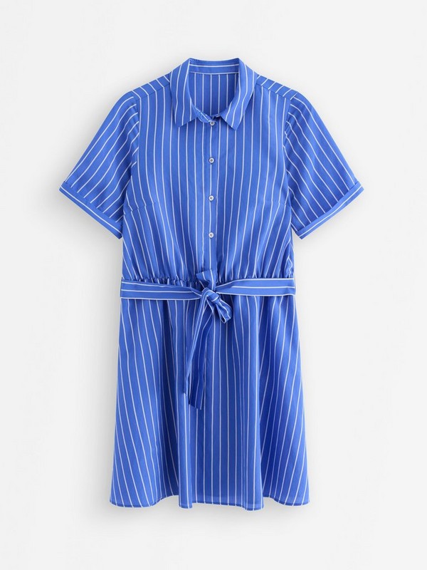 Striped Shirt Dress