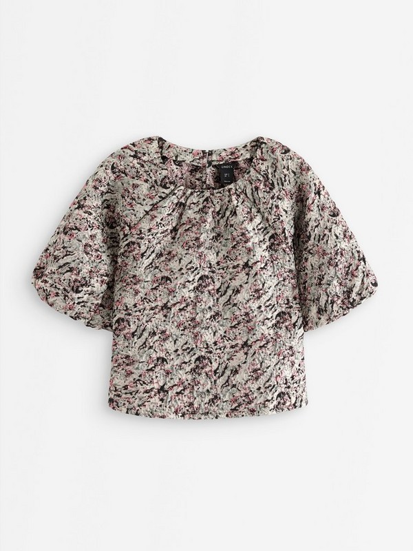 Blouse with Balloon Sleeves