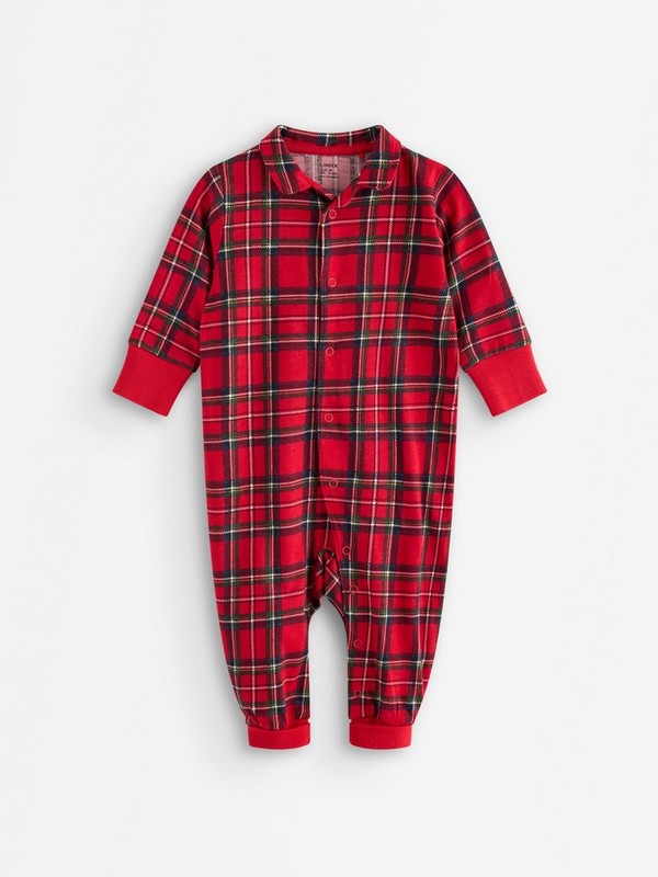 Checked pajama set