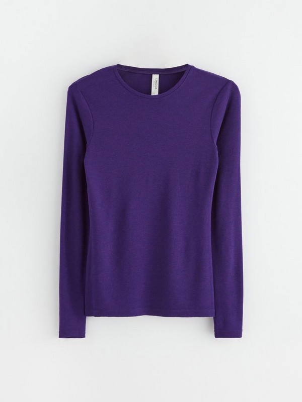 Dark Lilac long-sleeve sweater