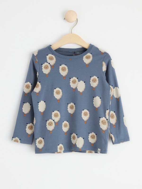 Long Sleeve Top with Animal Balloons